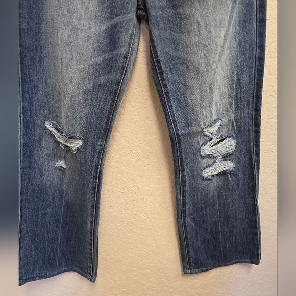 KanCan 90s High Rise Button Fly Wide Leg Blue Denim Jeans Size 5/26 - Picture 5 of 8